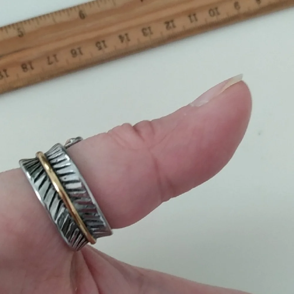 Silver Leaf Design Ring